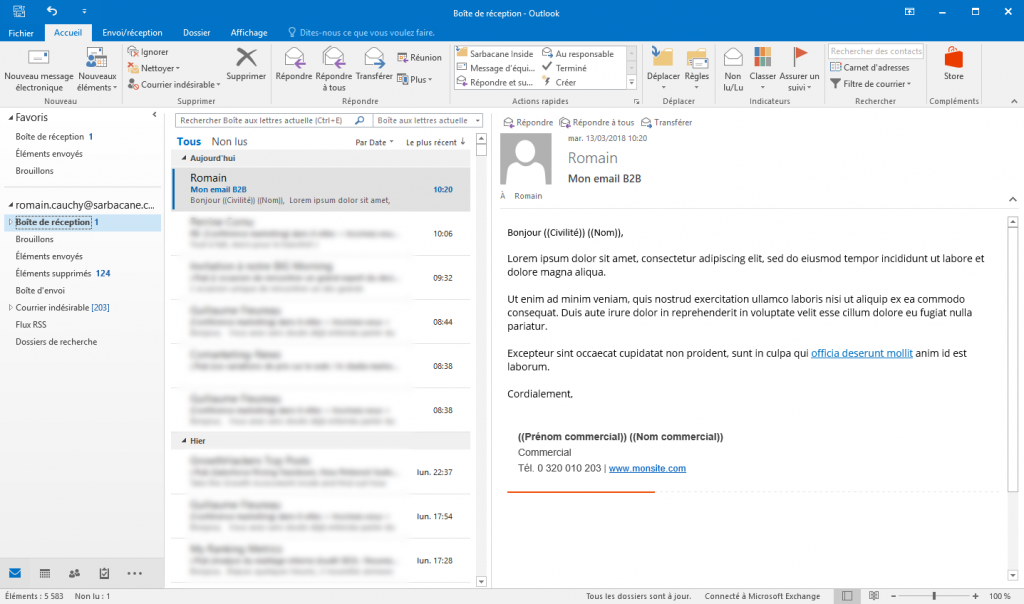 [Flash Guide ⏰] Créer Un Email De Prospection B2B Type « Outlook