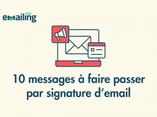 Header 10 messages à faire passer par signature d'email