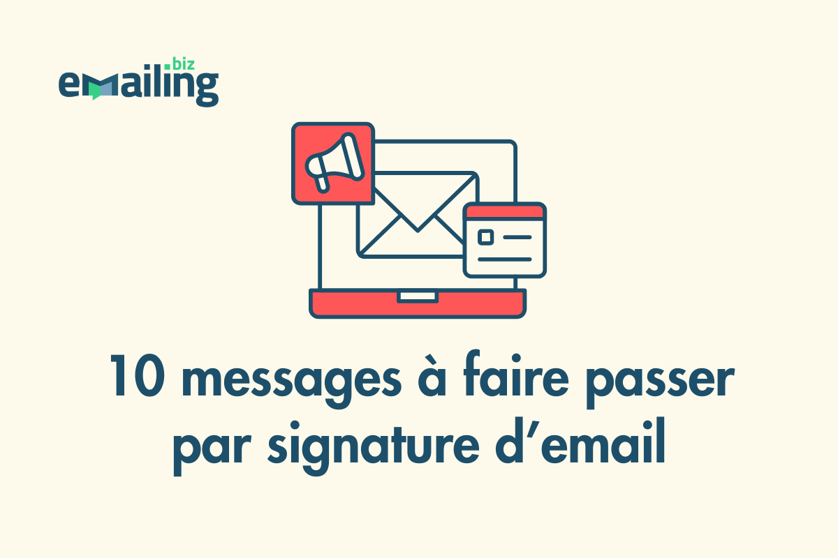 Header 10 messages à faire passer par signature d'email